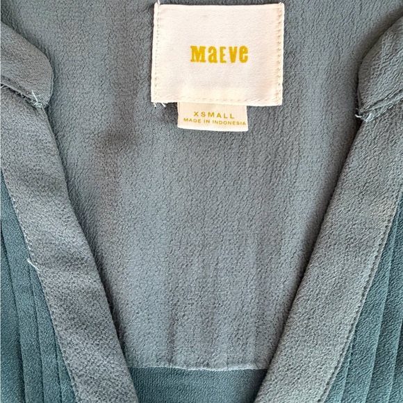 Anthropologie Maeve Paloma Dress XS Sage Green Sleeveless Mini - Picture 12 of 13